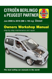 Citroen Berlingo a Peugeot Partner Diesel (June 08 - 16) 08 to 16 Haynes Repair Manual