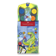 Vodové barvy Faber-Castell Connector Dinosaurus 13 ks