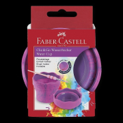 Kelímek na vodu Faber-Castell Click & Go Unicorn mramorově růžový