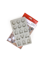 Silikonová odlévací forma, mini přívěsky, 5 motivů