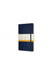 Moleskine Expanded Large Ruled Softcover Notebook, Sapphire Blue