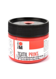 Barva na textil, Marabu Textil Print 913, červená, 100 ml