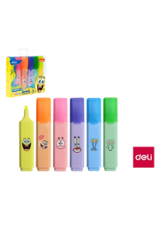 Zvýrazňovač SPONGEBOB DELI EU375 sada