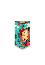 Dino Puzzle triangl Kocour v botách 24 dílků