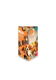 Dino Puzzle triangl Ztracené kuřátko 24 dílků