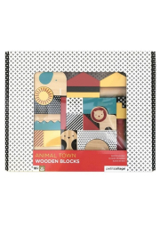 Petit Collage Dřevěné kostky zvířátka