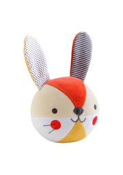 Petit Collage Chrastítko zajíček růžový