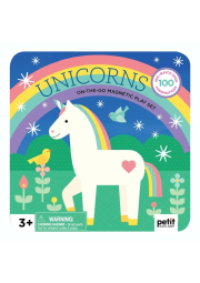 Petit Collage Magnetická hrací sada - jednorožci