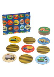 Petit Collage Pexeso stavební stroje