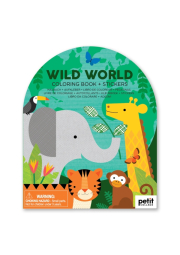 Petit Collage Omalovánka se samolepkami divoká zvířata