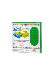 L-W Toys Velká podložka na stavění 50x50 bodů zelená