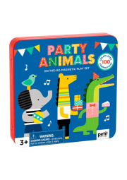 Petit Collage Magnetická knížka Zvířecí oslava