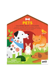 Petit Collage Omalovánka se samolepkami Domácí mazlíčci