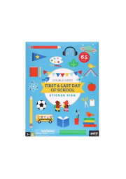 Petit Collage Znovupoužitelné samolepky Můj první a poslední školní den