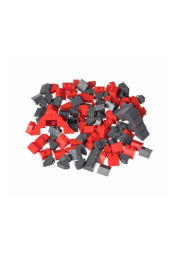 L-W Toys Kreativní set střešní prvky červená a tmavě šedá 120 ks