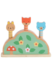Petit Collage Dřevěná vyskakovací hračka Petit Friends