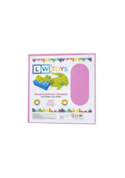 L-W Toys Velká podložka na stavění 50x50 bodů růžová