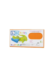 L-W Toys Podložka na stavění - JUNIOR 16x32 bodů oranžová
