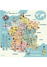 Vilac Magnetická mapa Francie