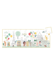 Vilac Panoramatické dřevěné puzzle Paříž - Sarah Betz