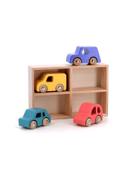 Vilac Sada 4 dřevěných autíček City Vilacity