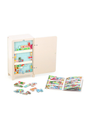 Vilac Dřevěná magnetická hra Ulož to správně! Lednička