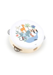 Vilac Dřevěná tamburína Zvířata světa Sarah Betz