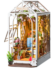 RoboTime 3D skládačka Zarážka na knihy Garden House (dřevěná)