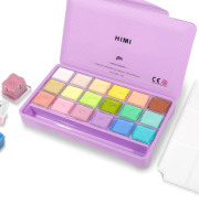 HIMI kvašové barvy - Jelly Cup Gouache Set - 18 Colours - Pastel Edition