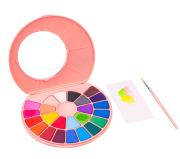 HIMI akvarelové barvy - Solid - 24 Colours in Pans (Pink Edition)