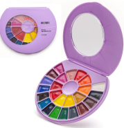 HIMI akvarelové barvy - Semi-Moist - 24 Colours in Pans (Purple Edition)