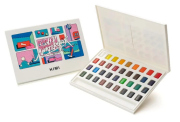 HIMI akvarelové barvy kit - 36 Colours in Pans
