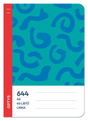 Školní sešit 644 bezdřevý, linka, spirálky