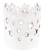 Svícen porcelánový Hvězdy 11 x 13,5 x 11 cm