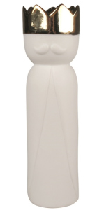 Svícen porcelánový z kolekce Tří králů 5,5 x 21 x 5,5 cm