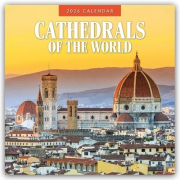 Cathedrals of the World 2026 Square Wall Calendar