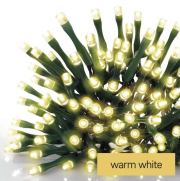 Vánoční osvětlení 12 m – 120 LED, teplá bílá, 8 funkcí + 5 m kabel