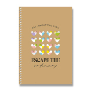 Kroužkový blok SHKOLYARYK Perfect - A5, čistý, 96 listů, mix motivů