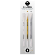 Studio Light Gelová pera Studio Light, 3 ks - bílé, zlaté, stříbrné