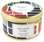 Vonná svíčka Mountain Lodge, 65 g v plechové krabičce