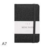 Zápisník A7 linka 96l DELI 22235 černý