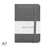 Zápisník A7 linka 96l DELI 22235 šedý