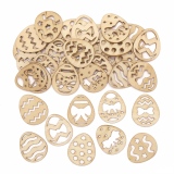 Dřevěné mini dekorace velikonoční vajíčka (AX917)