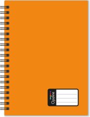 Twin wire blok A4 PP Opaline oranžová