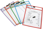 Learning Resources - Write & Wipe Pockets – kapsy na psaní a mazání A4 (sada 5 ks)