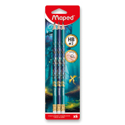 Grafitová tužka Maped Dragon - 6 ks, tvrdost HB, blistr