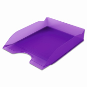 Kancelářský odkladač Durable Basic - transparentní fialová