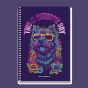 Kroužkový blok Shkolyaryk Fantastic - A5, čtverečkovaný, 80 listů, mix motivů