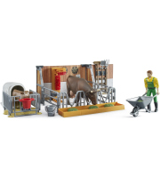 Bruder Stáj pro skot s figurkami a příslušenstvím