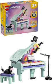 LEGO® Creator 3 v 1 31392 Hudební dekorace: Klavír s kočkou